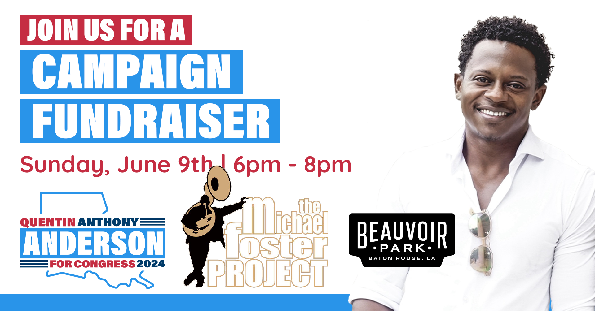 Campaign Fundraiser @ Beauvoir Park | Quentin Anthony Anderson for Congress